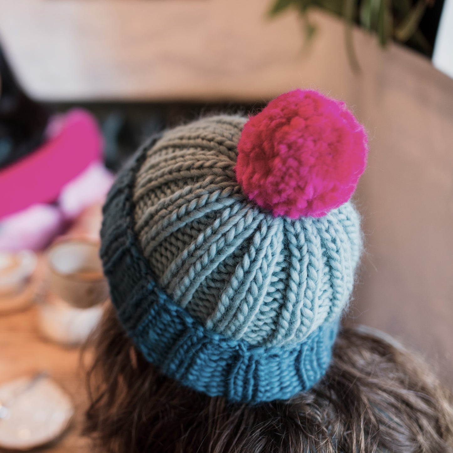 Pure Merino Hat With Pom Pom- Mix and Match 20 Colours